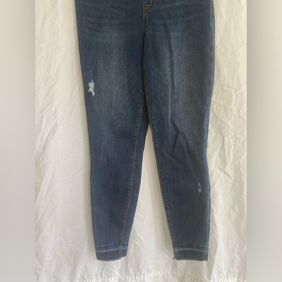 SPANX MEDIUM WASH DENIM LEGGING Size Large - Picture 2 of 12